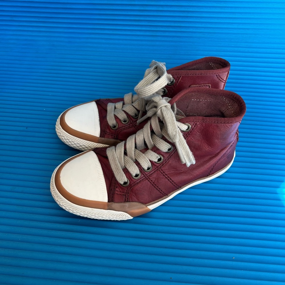 FRYE leather hi top sneaker for kid #12